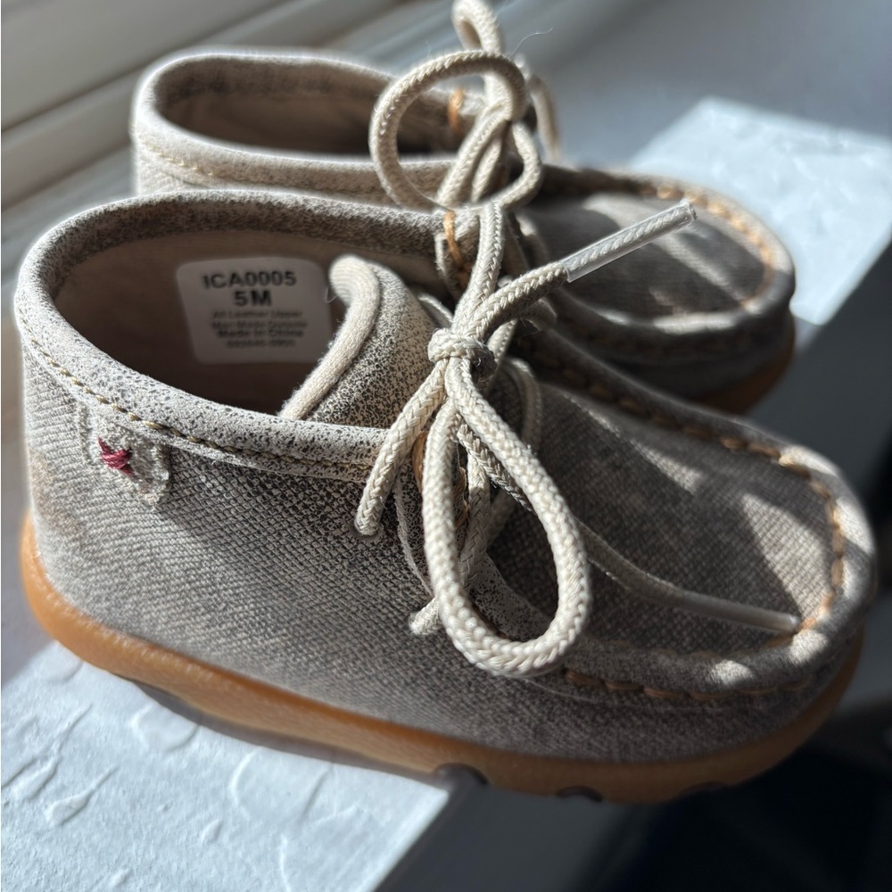 Twisted Tan Kids Moccasins